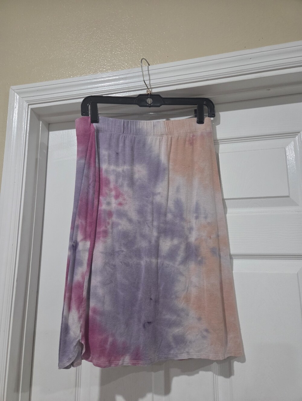 Tie-Dye Skirt in Pink, Purple & Peach
